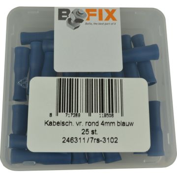 Bofix 246311 AMP Kabelschoen vrouw rond 4.0mm blauw p/25