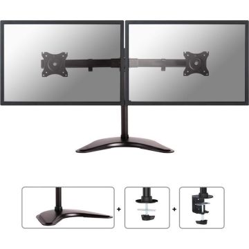 Neomounts by Newstar NM-D335DBLACK - Enkele monitorarm met voet - geschikt voor monitoren t/m 27 inch - Zwart