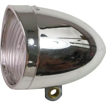 Ikzi koplamp Retro - Led - Batterij - Chroom