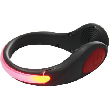 Tunturi LED Veiligheids Schoenclip - Hardloopschoenen LED verlichting - Rood