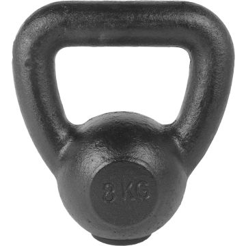 Tunturi Kettlebell - 8 kg - Zwart - incl. gratis fitness app