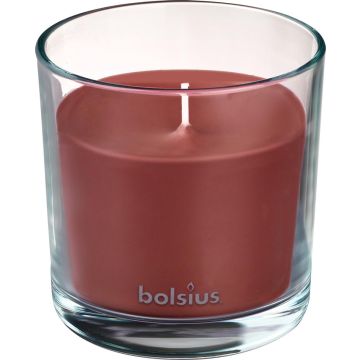 Bolsius true scents geurkaars in glas oud wood 95x95 MM