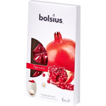 Bolsius Waxmelts pack 6 True Scents Pomegranate