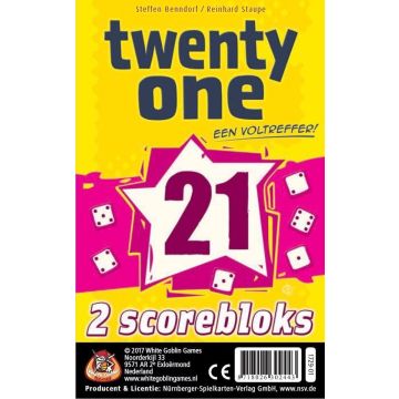White Goblin Games Uitbreidingsset Twenty One (21) Scorebloks