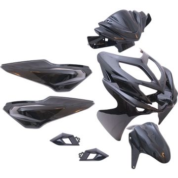 Plaatset Yamaha Aerox-R 2014 9-delig Zwart Edge