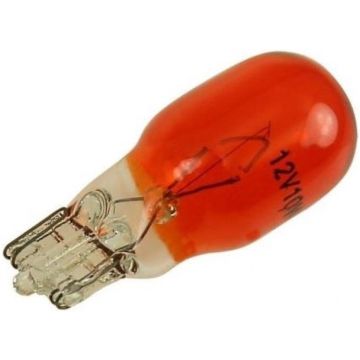 Lamp 12V 10W T13 Wedge rood (10-stuks)