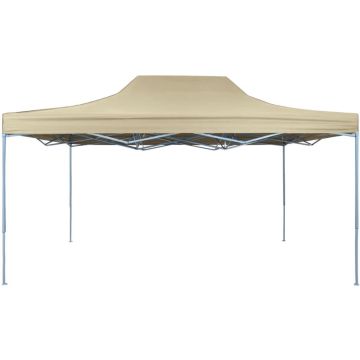 vidaXL Vouwtent pop-up 3x4,5 m crèmewit