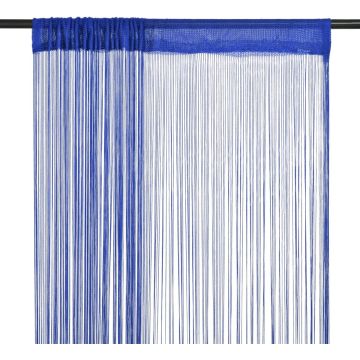 vidaXL Draadgordijnen 100x250 cm blauw 2 st