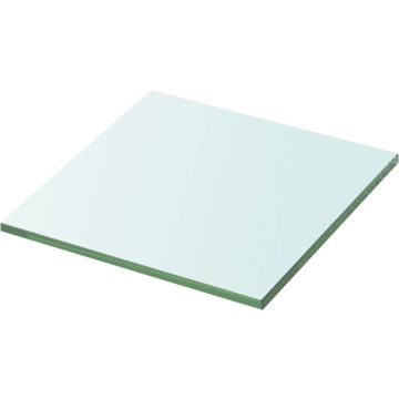 vidaXL Wandschap transparant 30x30 cm glas