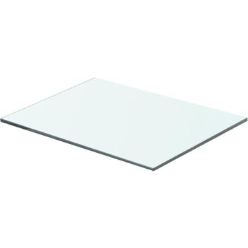 vidaXL Wandschap transparant 40x25 cm glas