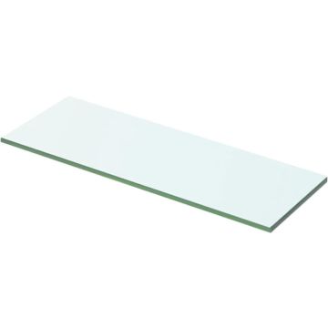 vidaXL Wandschap transparant 50x12 cm glas