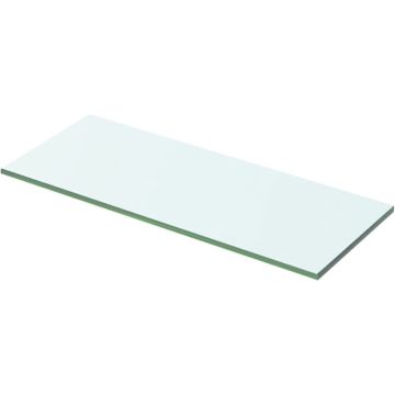 vidaXL Wandschap transparant 50x15 cm glas