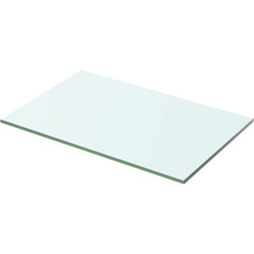 vidaXL Wandschap transparant 50x25 cm glas