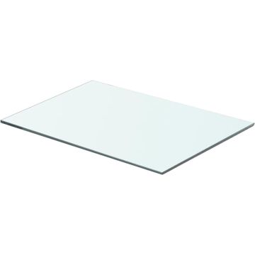 vidaXL Wandschap transparant 50x30 cm glas