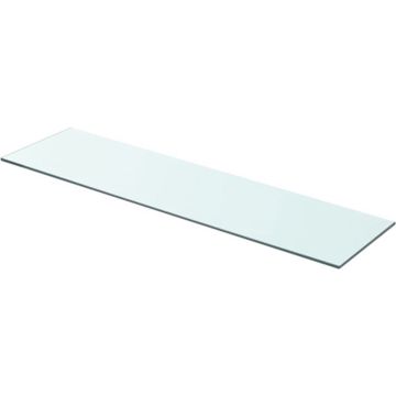 vidaXL Wandschap transparant 80x20 cm glas