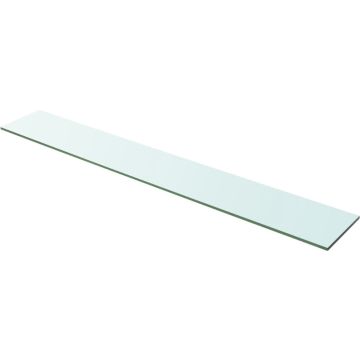 vidaXL Wandschap transparant 100x15 cm glas