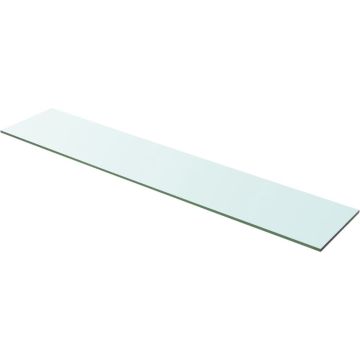 vidaXL Wandschap transparant 100x20 cm glas