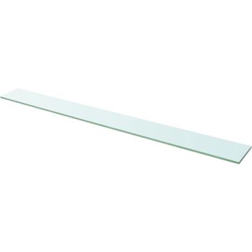 vidaXL Wandschap transparant 110x12 cm glas