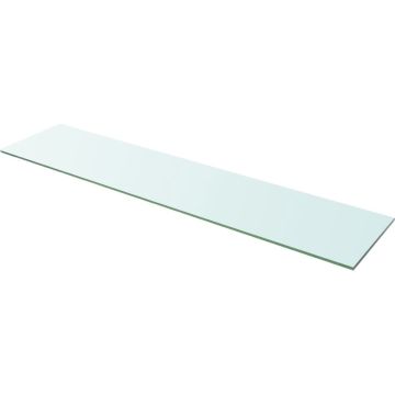 vidaXL Wandschap transparant 110x25 cm glas