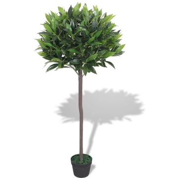 vidaXL Kunst laurierboom plant met pot 125 cm groen