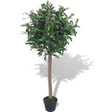 vidaXL Kunst laurierboom plant met pot 120 cm groen