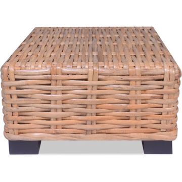 vidaXL Salontafel natuurlijk rattan 45x45x30 cm