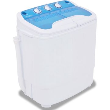 vidaXL Mini wasmachine met dubbele trommel 5.6 kg