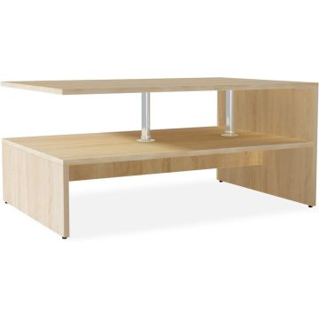 vidaXL Salontafel 90x59x42 cm spaanplaat eiken