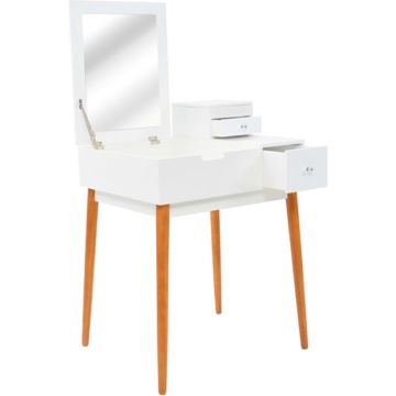 vidaXL Kaptafel met spiegel 60x50x86 cm MDF