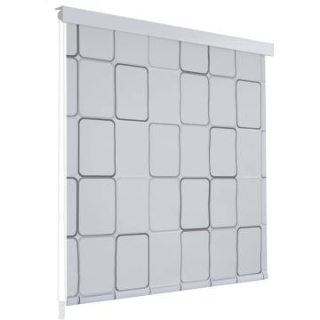 vidaXL Rolgordijn voor douche 80x240 cm vierkant