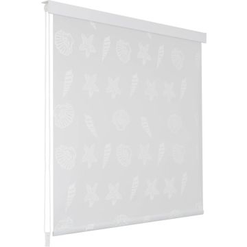 vidaXL Rolgordijn voor douche 160x240 cm zeester