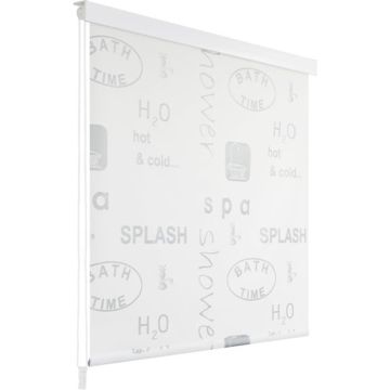 vidaXL Rolgordijn voor douche 80x240 cm splash