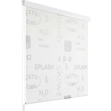 vidaXL Rolgordijn voor douche 120x240 cm splash