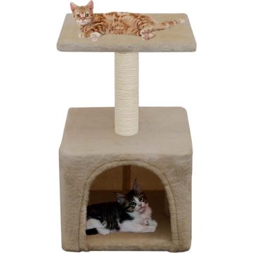 vidaXL Kattenkrabpaal met sisal krabpaal 55 cm beige