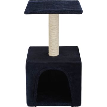 vidaXL Kattenkrabpaal met sisal krabpaal 55 cm donkerblauw