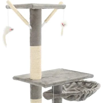 vidaXL Kattenkrabpaal met sisal krabpalen 230-250 cm grijs