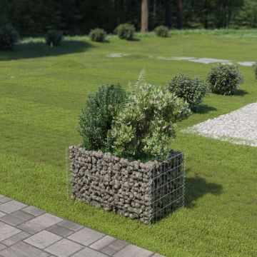 vidaXL Gabion plantenbak 90x50x50 cm gegalvaniseerd staal