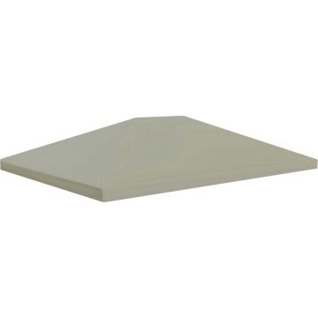 vidaXL Prieeldak 310 g/m² 4x3 m beige