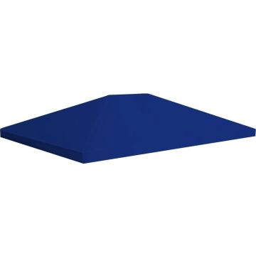 vidaXL Prieeldak 310 g/m² 4x3 m blauw