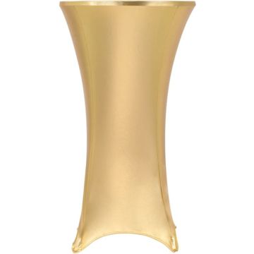 vidaXL 2 st Tafelhoezen stretch 70 cm goud