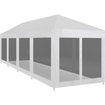 vidaXL Partytent met 10 mesh zijwanden 12x3 m