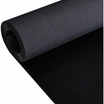 vidaXL Vloermat anti-slip 3 mm 1,5x4 m rubber fijne ribbel