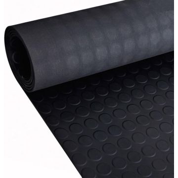 vidaXL Vloermat anti-slip 3 mm 1,5x4 m rubber stip