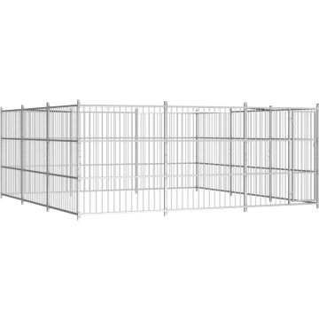 vidaXL Hondenkennel voor buiten 450x450x185 cm