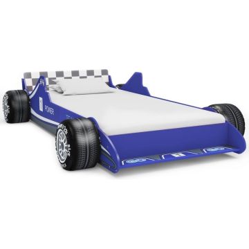 vidaXL Kinderbed raceauto blauw 90x200 cm