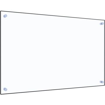 vidaXL Spatscherm keuken 80x50 cm gehard glas transparant