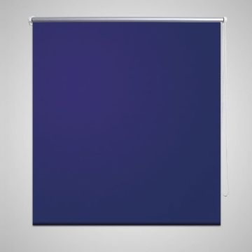 vidaXL Rolgordijn verduisterend 140 x 175 cm marineblauw