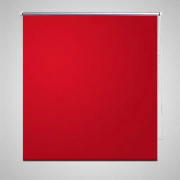 vidaXL Rolgordijn verduisterend 160 x 175 cm rood