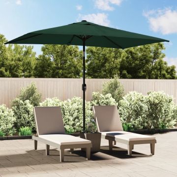 vidaXL Parasol rechthoekig 200x300 cm groen