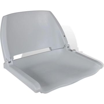 vidaXL Grijze opklapbare bootstoel zonder kussen 41 x 51 x 48 cm